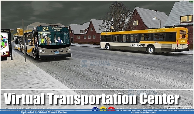 New Flyer Xcelsior and New Flyer D40 on route 214
Snow just hit Lakeland
