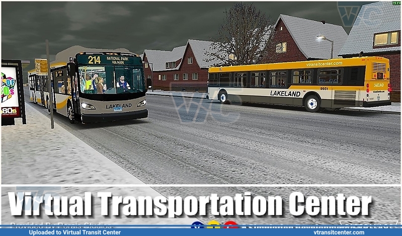 New Flyer Xcelsior and New Flyer D40 on route 214
Snow just hit Lakeland
