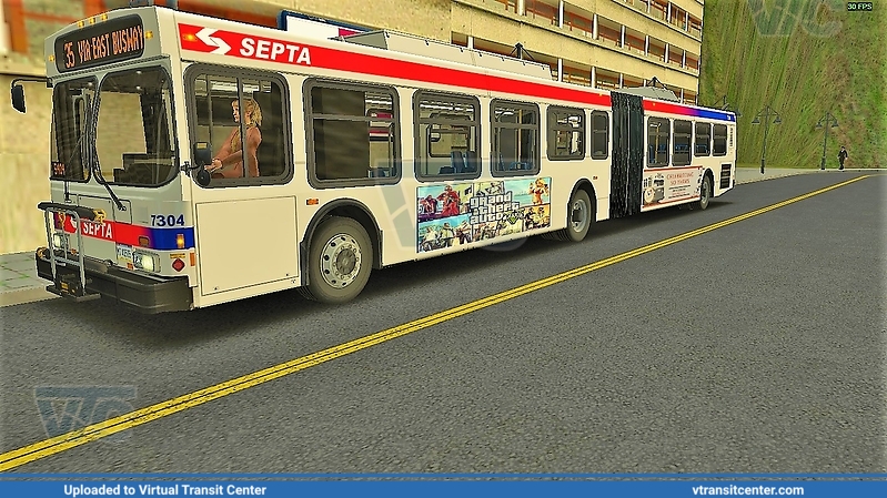 SEPTA with a GTA 5 ad
