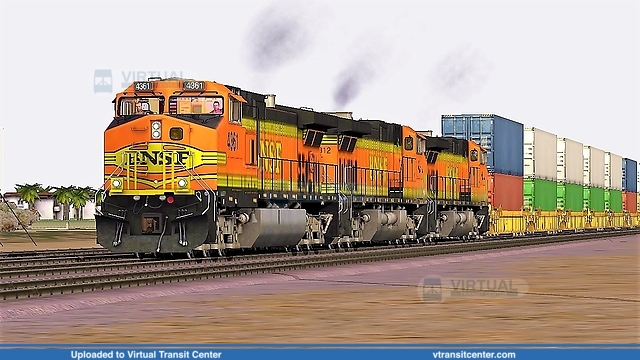 Westbound BNSF takes a intermodal to Port of Los Angeles
