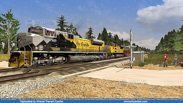 UP 1989 leads the intermodal up Donner Pass
