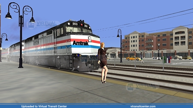 Amtrak kicks so on lady
