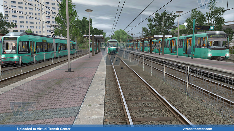 Ginnheim U-bahn Straßenbahn and bus stop
