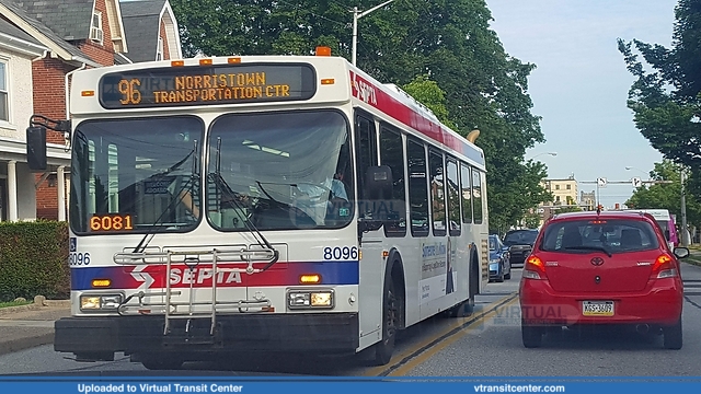 SEPTA 8096
Route 96- Norristown Bound
