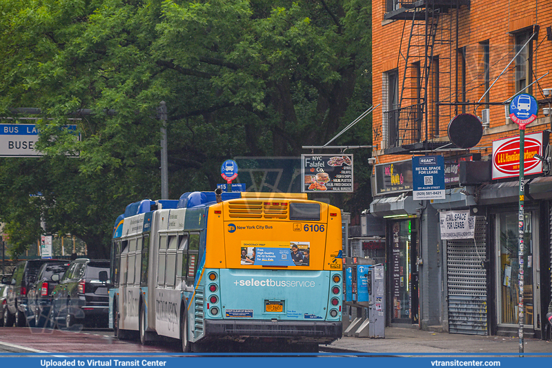 MTA New York City 6106 on the M15 SBS 
Taken at E. Houston & Allen St
