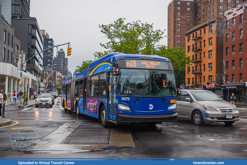 MTA New York City 6075 on the M15
