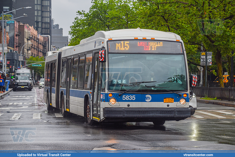 MTA New York City 5835 on the M15
