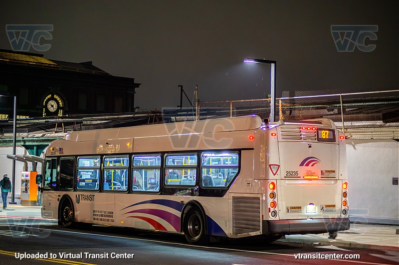 Nj Transit 25235 on Route 87
Route 87 Gates Ave Via Journal Square 
