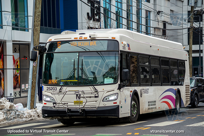 Nj Transit 25203 on Route 6 
Route 6 Merritt Street via Ocean Ave
