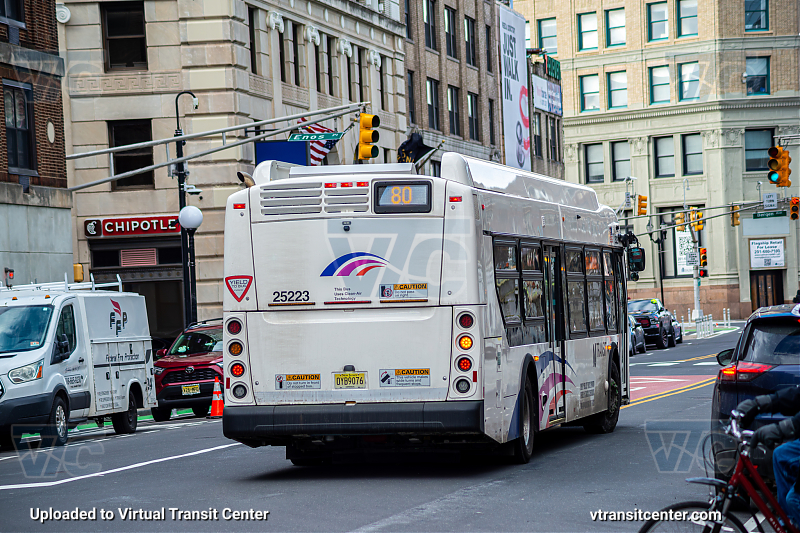 NJ Transit 25223 on Route 80
Route 80 Gates Ave via Journal Square 
Keywords: NJT Bus;NJ Transit;New Flyer XD40