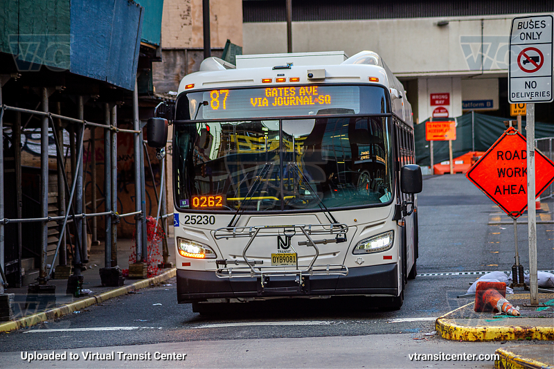 NJ Transit 25230 on Route 87
Route 87 Gates Ave via Journal Square
Keywords: NJT Bus;NJ Transit;New Flyer XD40