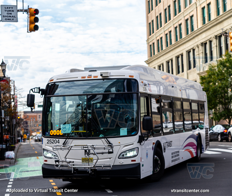 NJ Transit 25204
New Flyer XD40 25204 
On Route 87 Hoboken PATH
