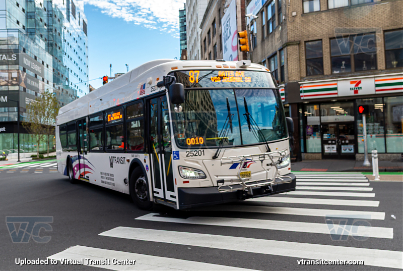 NJ Transit 25201
New Flyer XD40 25201
On Route 87 Gates Avenue Via Journal Square
