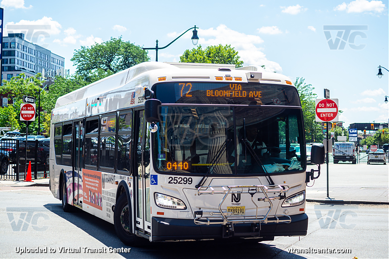 Nj Transit 25299 on route 72
Route 72 Paterson Via Bloomfield Ave 
