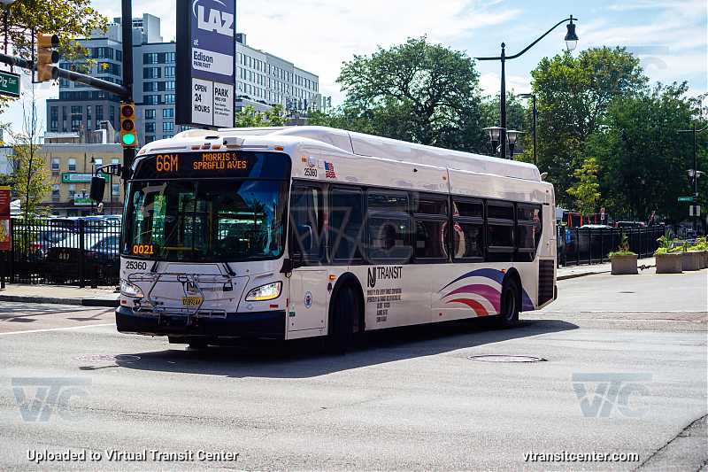 Nj Transit 25360 on Route 66M
Route 66M UC Cranford Morris & Sprgfld Aves 

