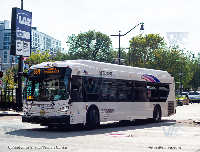 Nj Transit 25374 on Route 66M
