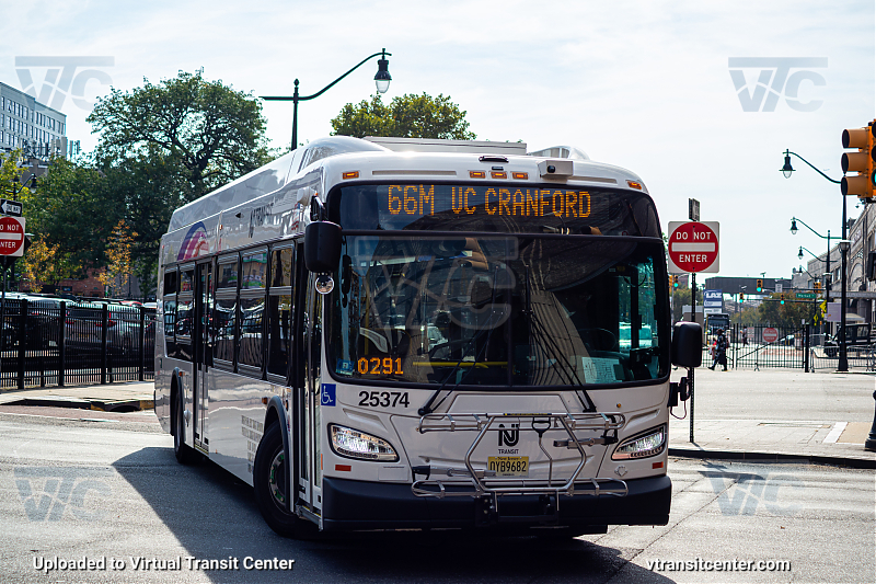 Nj Transit 25374 on Route 66M
