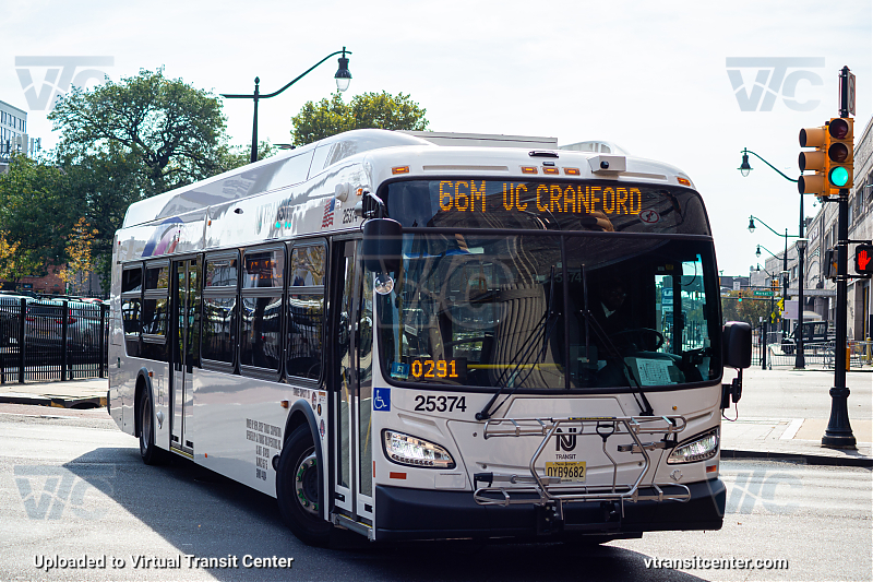 Nj Transit 25374 on Route 66M
