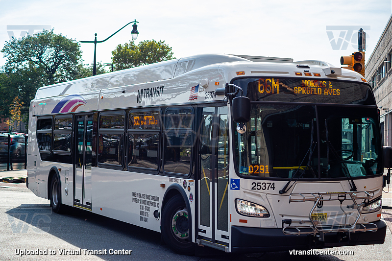 Nj Transit 25374 on Route 66M
