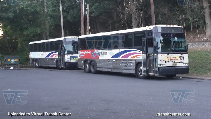 NJ Transit 7776 & 7689
D4000s 7776 & 7689 parked at Oradell Bus Garage 
