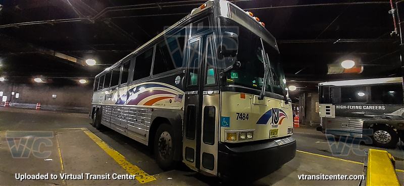 NJ Transit 7484
7484 at the Port Authority Bus Terminal on Layover waiting to do the 163 Line
