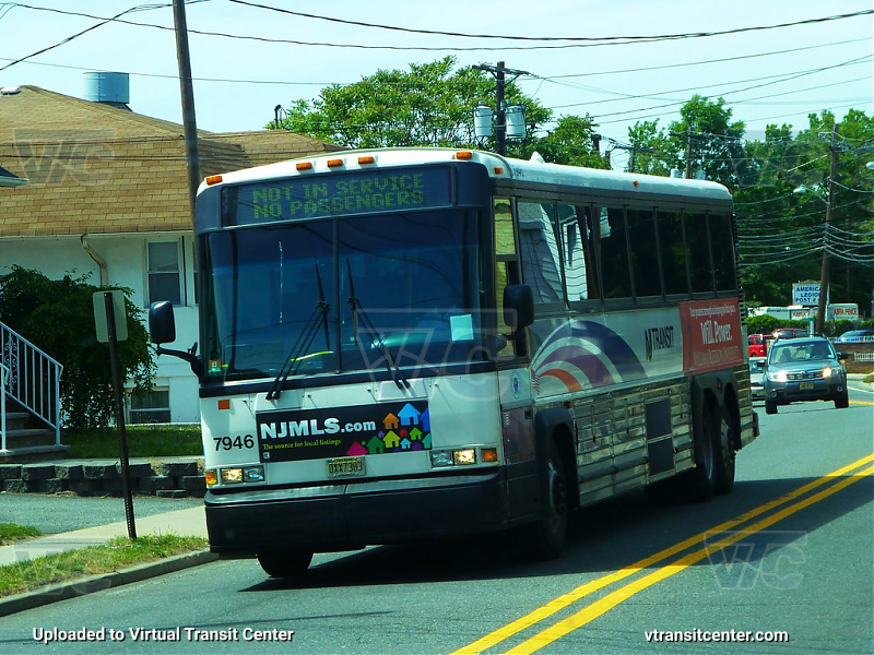 NJ Transit 7946
D4000 7946 Not in Service headheading to Market Street Garage in Paterson 
