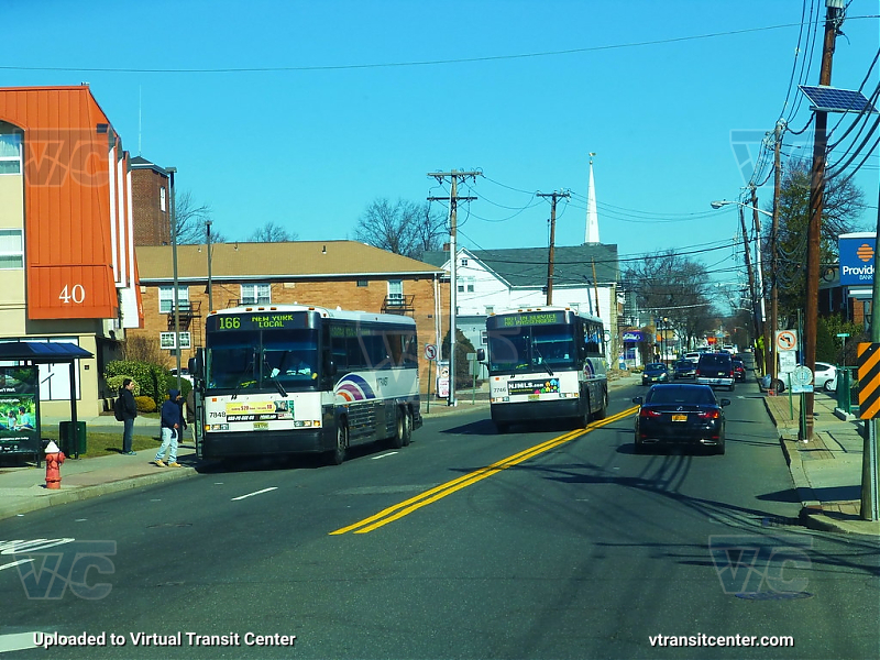 NJ Transit 7848 & 7746
D4000s 7848 on the 166 New York Local and 7746 Not in service 
