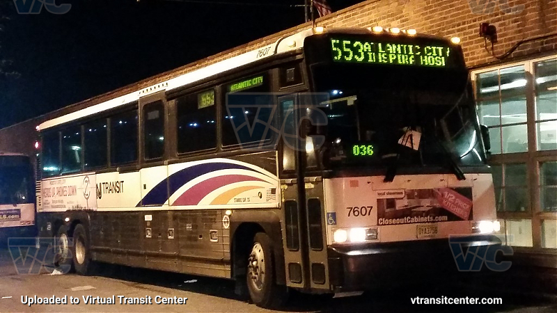 NJ Transit 7607
D4000 7607 in Market Street garage waiting for maintenance work
