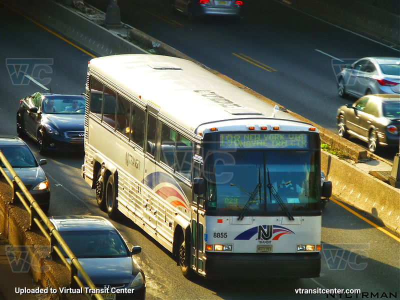 Nj Transit 8855
D4000 8855 on the 198 to New York 

