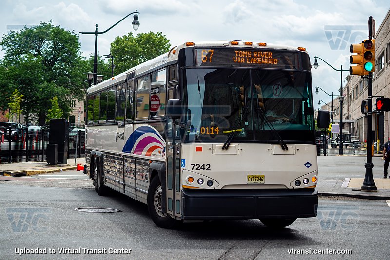 Nj Transit 7242 on Route 67
Route 67 Toms River via Lakewood 
