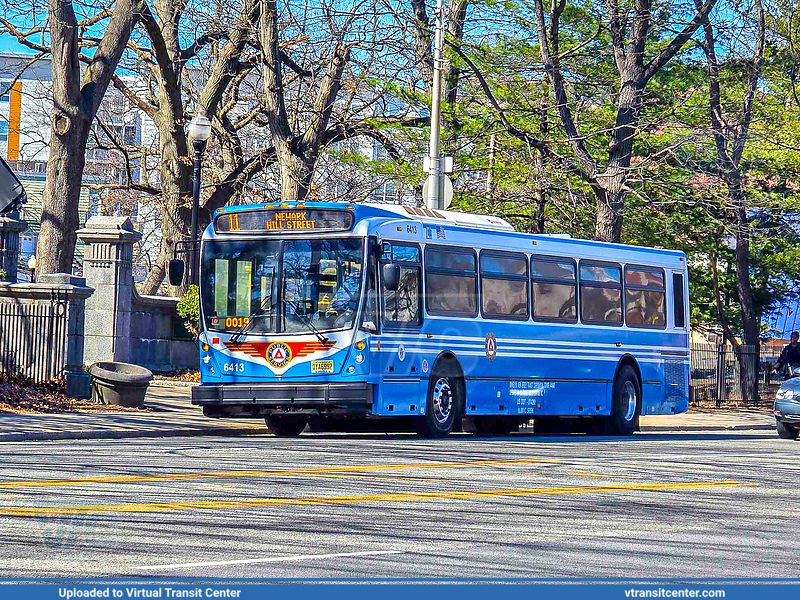NJ Transit 6413 on Route 11
Route 11 to Newark Hill Street
NABI 416.15 (with Public Service Retro livery)

Keywords: NJTBus;NABI416