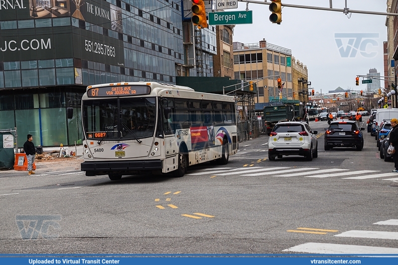 NJ Transit 5400 on Route 87
Route 87 Gates Avenue via Journal Square
NABI 416
Bergen Avenue and Sip Av, Jersey City, NJ
Keywords: NJTBus;NABI416