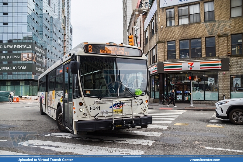 NJ Transit 6041 on route 8
Route 8 Bergen Avenue/Bayonne 55th Street
NABI 416.15
Bergen Avenue and Sip Av, Jersey City, NJ
Keywords: NJTBus;NABI416