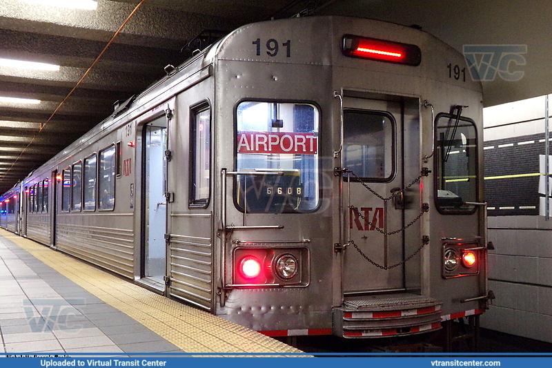 Cleveland RTA "The Rapid" 191 Red Line
Cleveland-Hopkins International Airport Station 
