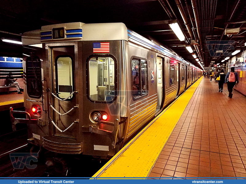 SEPTA Metro Market-Frankford/M4 1128 on MFL
Market-Frankford Line to 69th Street Terminal 
40th Street Station
