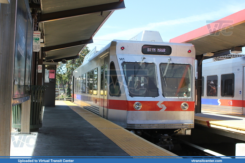 SEPTA Metro Norristown/N5 141 on NHSL Line
Norristown High-Speed Line to Bryn Mawr 
69th Street Transit Center 
