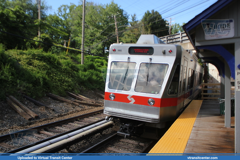 SEPTA Metro Norristown/N5 146 on NHSL 
Norristown High-Speed Line Express to Norristown
