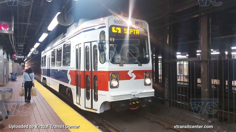 SEPTA Trolley K-Car 9000 
Taken Aug. 11th, 2024. Not sure what the destination of 9000 was at the time.
