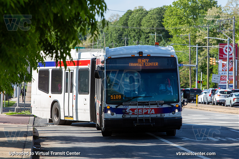 SEPTA 7391 on Route 6
Cheltenham-Ogontz to Olney Transit Center 
Keywords: SEPTA Bus;NovaBus LFSA