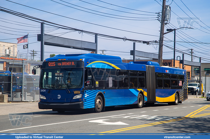 MTA New York City 5434 on Route Q115
Route Q115, Springfield Gardens to Jamaica
Keywords: MTA;New Flyer;XD60