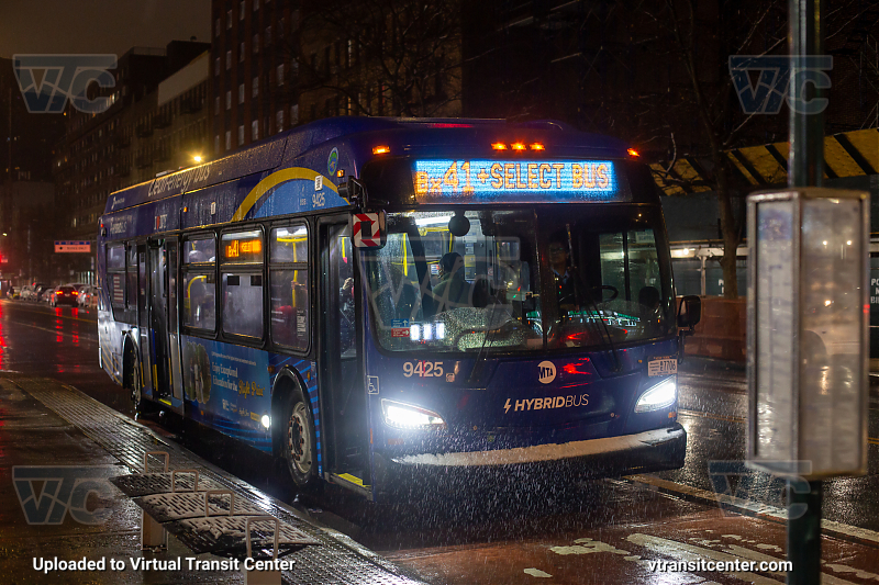 2021 New Flyer XDE40 #9425 on route Bx41 +Select
