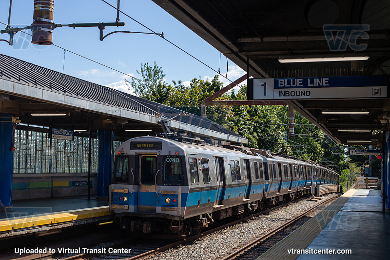 MBTA 0740 on the Blue Line
