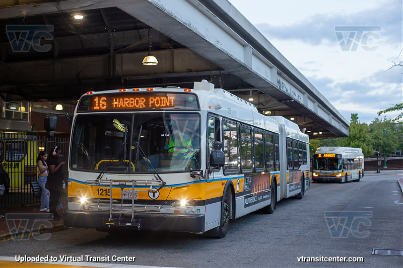 MBTA 1215 on Route 16
Route 16 - Forest Hills Station to Andrews Station
