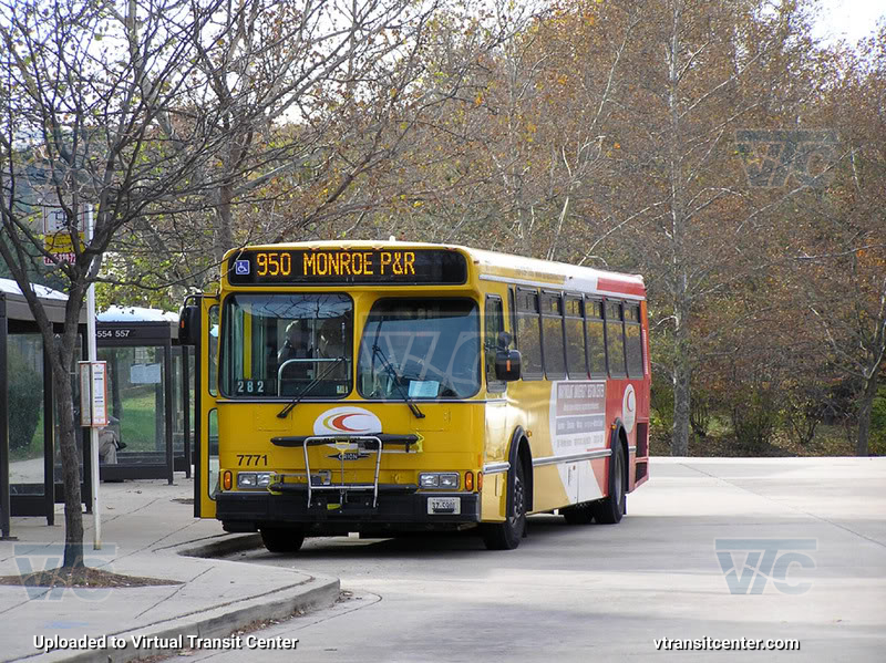 Fairfax Connector 7771 on Route 950
Route 950 to Monroe Park and Ride
November 11th 2008
