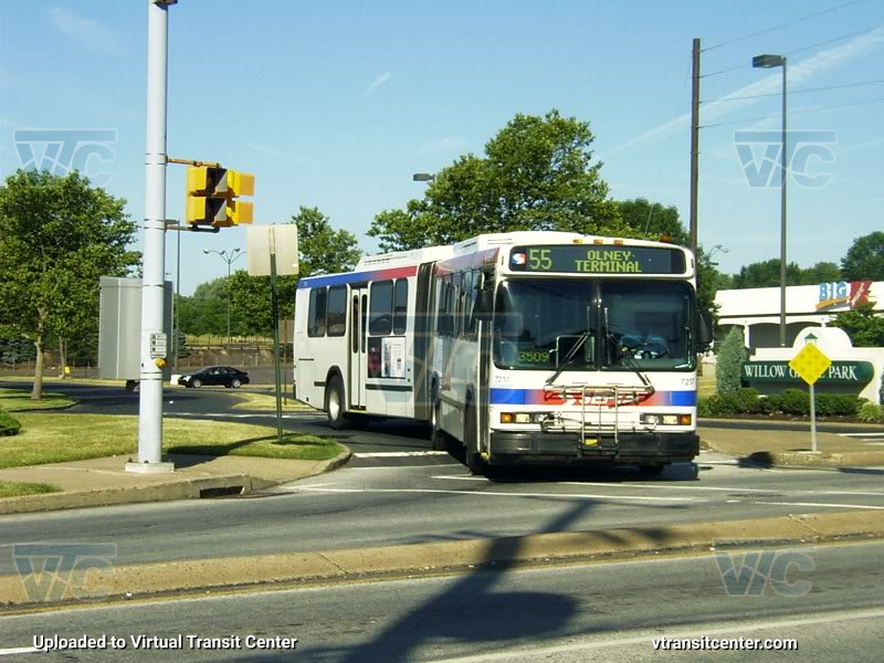SEPTA 7217 on rouite 55
Route 55 to Olney Terminal
