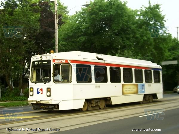 SEPTA Trolley K-Car 9068 on Route 10
Route 10 to 63rd and Malvern
