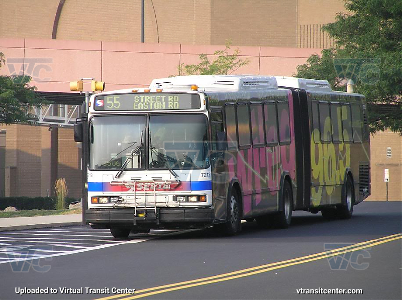 SEPTA 7212 on Route 55
Route 55 to Street Road and Easton Road
