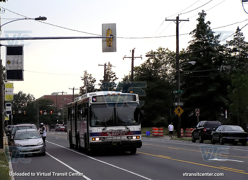 SEPTA 7216 on Route 18
Route 18 to Cedarbrook Mall
