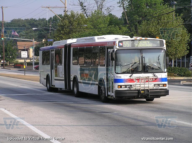 SEPTA 7224 on Route 55
Route 55 to Olney Terminal
