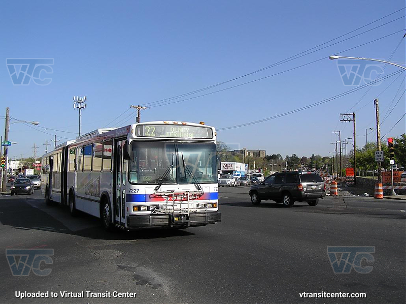 SEPTA 7227 on Route 22
Route 22 to Olney Terminal
